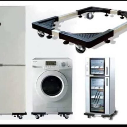 Movable fridge /washing machine stand -Black